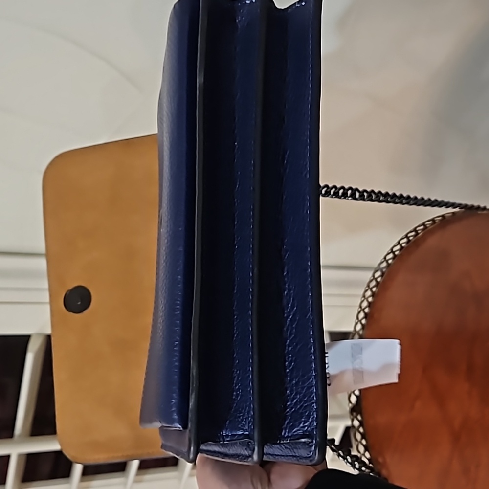 NWT COACH KLARE CROSSBODY SIGNATURE RIVET  TRUE NAVY STYLE CX260 SUEDE‎ LINING - Picture 13 of 16